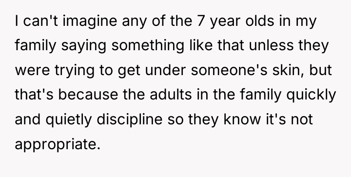 I can't imagine any of the 7 year olds in...