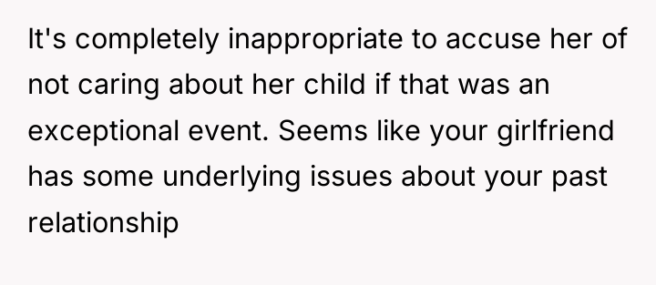It's completely inappropriate to accuse her of not caring about...