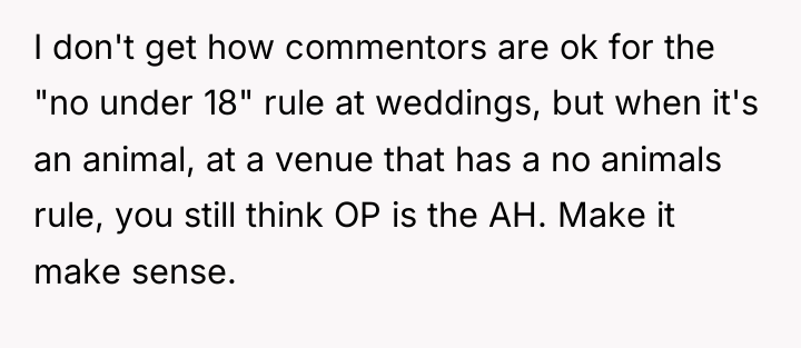 I don't get how commentors are ok for the "no...