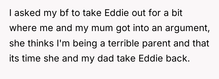 I asked my bf to take Eddie out for a...