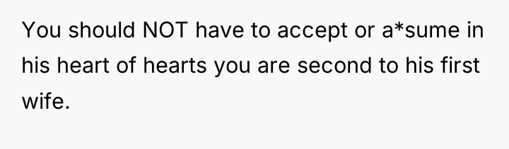 You should NOT have to accept or a*sume in his...
