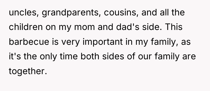 uncles, grandparents, cousins, and all the children on my mom...