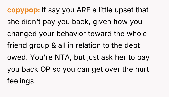 copypop If say you ARE a little upset that she...