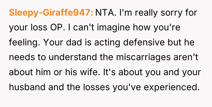 Sleepy-Giraffe947 NTA. I'm really sorry for your loss OP. I...