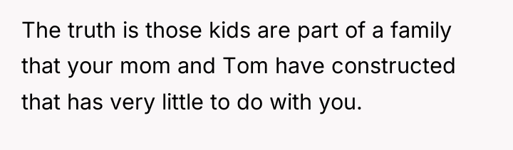 The truth is those kids are part of a family...