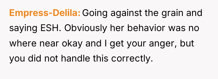 Empress-Delila Going against the grain and saying ESH. Obviously her...