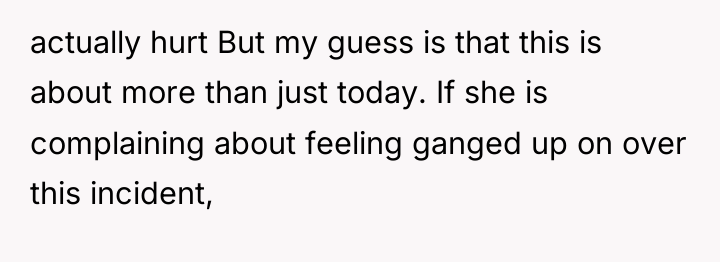 actually hurt But my guess is that this is about...