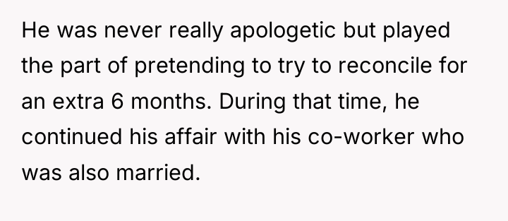 He was never really apologetic but played the part of...