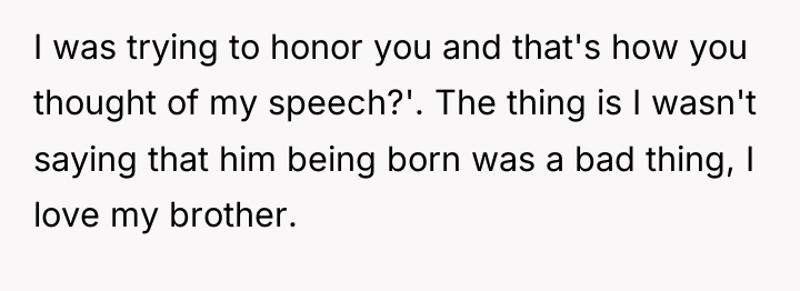 I was trying to honor you and that's how you...