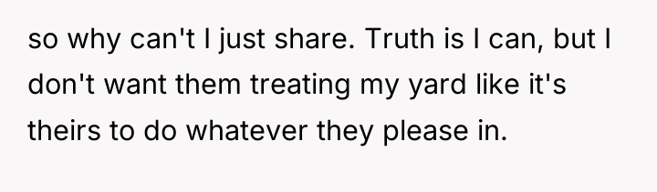 so why can't I just share. Truth is I can,...