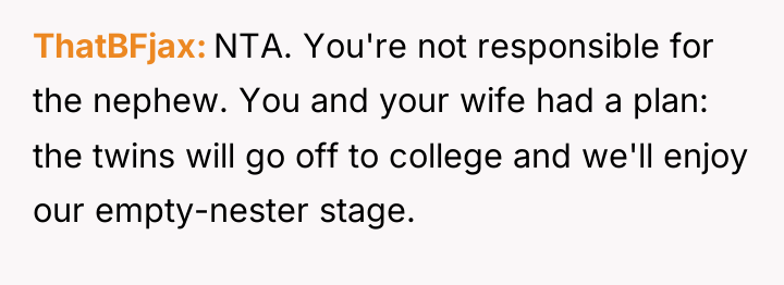 ThatBFjax NTA. You're not responsible for the nephew. You and...