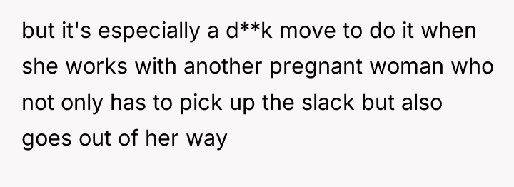but it's especially a d**k move to do it when...
