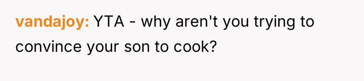 vandajoy YTA - why aren't you trying to convince your...