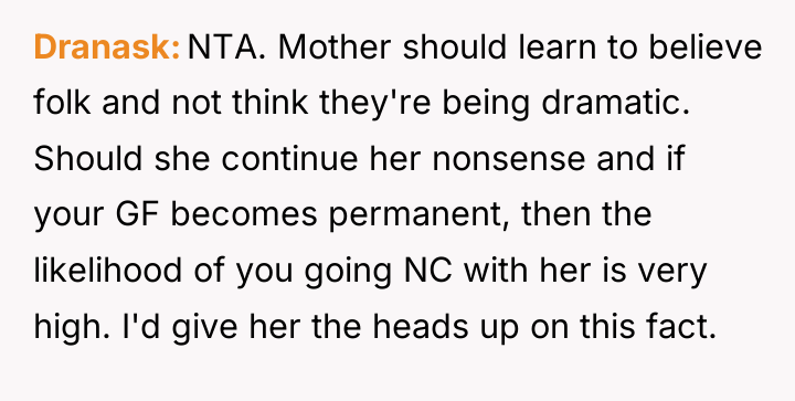 Dranask NTA. Mother should learn to believe folk and not...