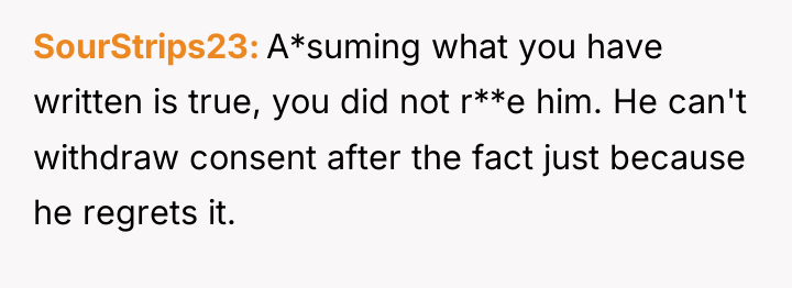 SourStrips23 A*suming what you have written is true, you did...