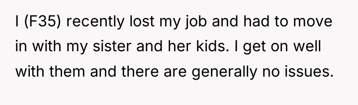 I (F35) recently lost my job and had to move...