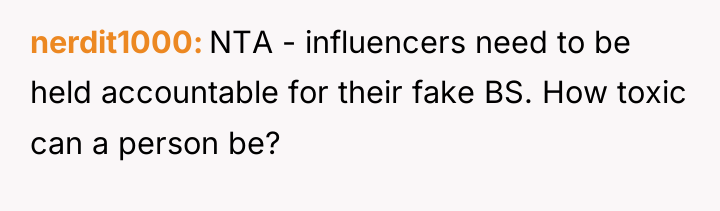 nerdit1000 NTA - influencers need to be held accountable for...