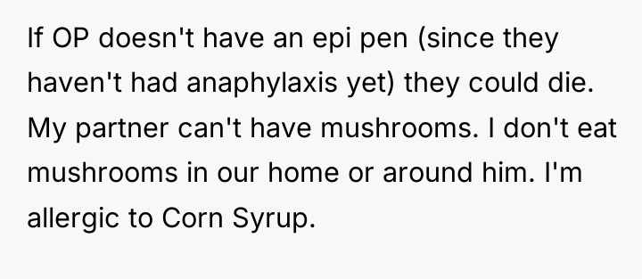 If OP doesn't have an epi pen (since they haven't...