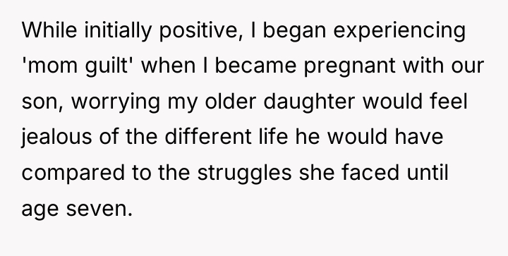 While initially positive, I began experiencing 'mom guilt' when I...