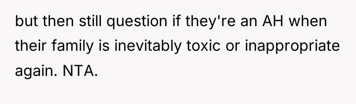 but then still question if they're an AH when their...