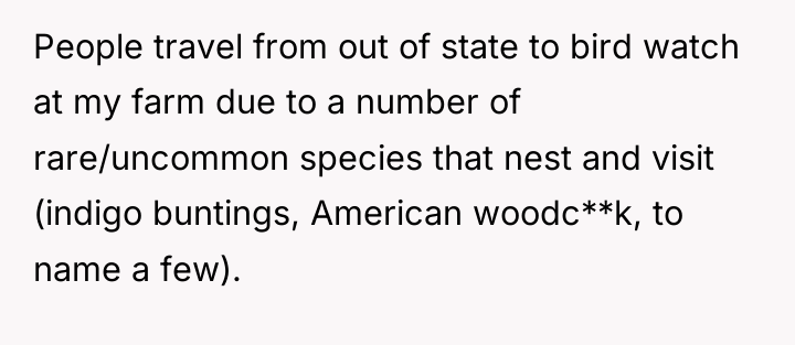 People travel from out of state to bird watch at...