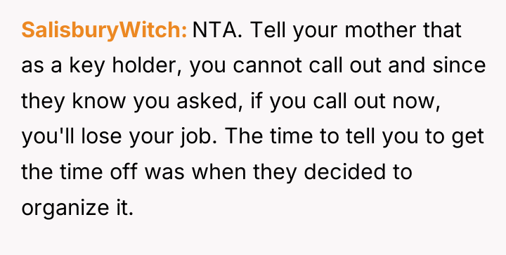 SalisburyWitch NTA. Tell your mother that as a key holder,...