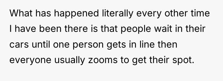 What has happened literally every other time I have been...