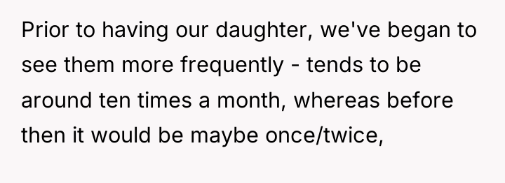 Prior to having our daughter, we've began to see them...