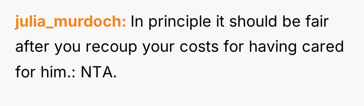 julia_murdoch In principle it should be fair after you recoup...