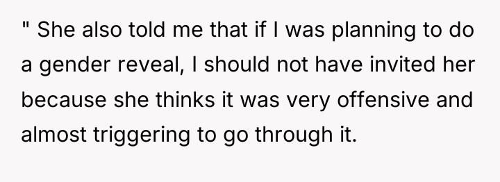 " She also told me that if I was planning...
