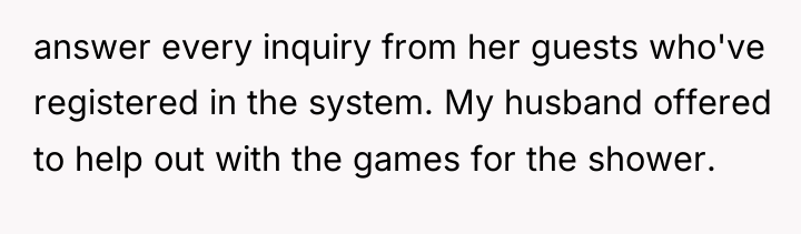 answer every inquiry from her guests who've registered in the...