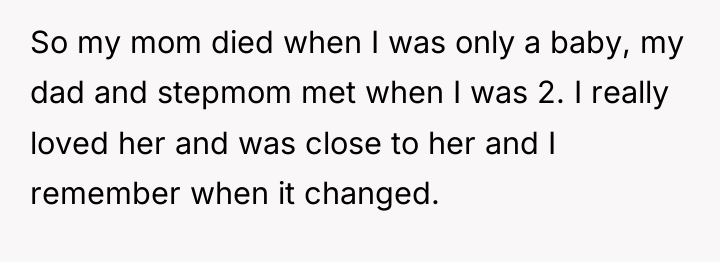 So my mom died when I was only a baby,...