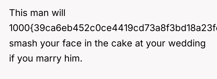 This man will 1000{39ca6eb452c0ce4419cd73a8f3bd18a23fe95ab4febb092bc2ab1b542eeea82f} smash your face in the cake...