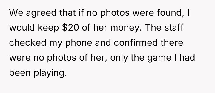 We agreed that if no photos were found, I would...