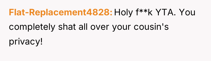 Flat-Replacement4828 Holy f**k YTA. You completely shat all over your...