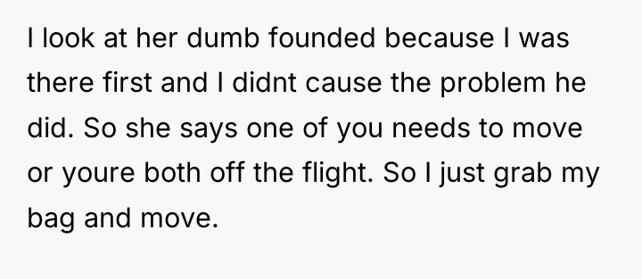 I look at her dumb founded because I was there...