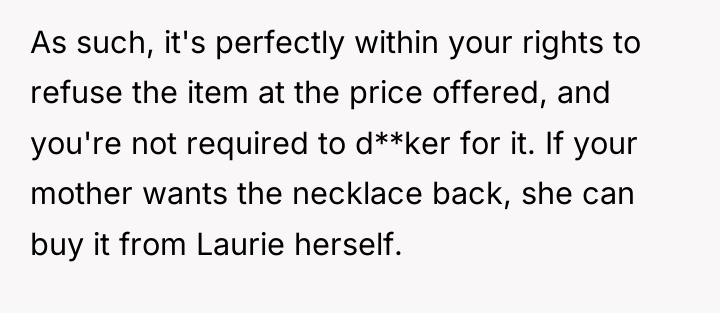 As such, it's perfectly within your rights to refuse the...