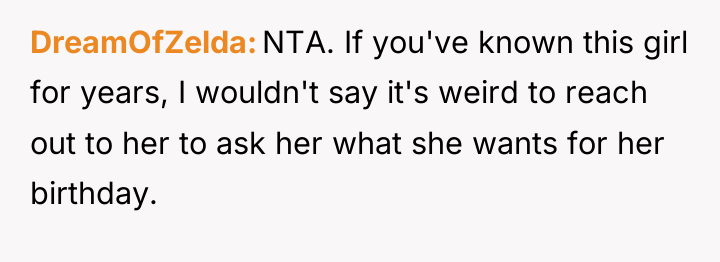 DreamOfZelda NTA. If you've known this girl for years, I...