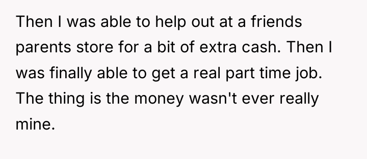 Then I was able to help out at a friends...