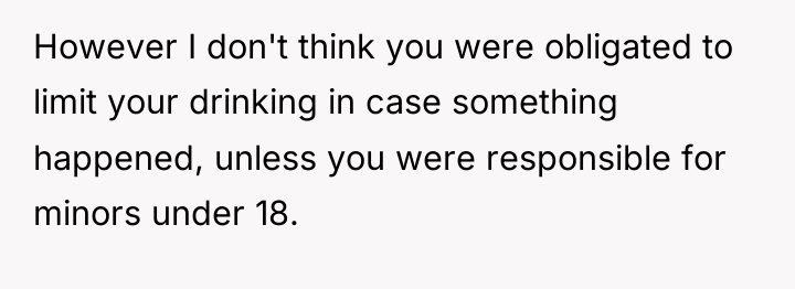 However I don't think you were obligated to limit your...