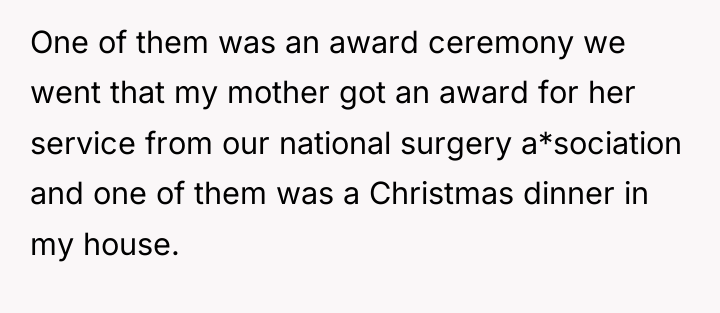 One of them was an award ceremony we went that...