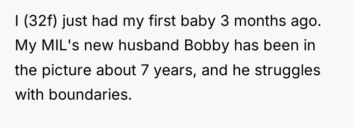 I (32f) just had my first baby 3 months ago....
