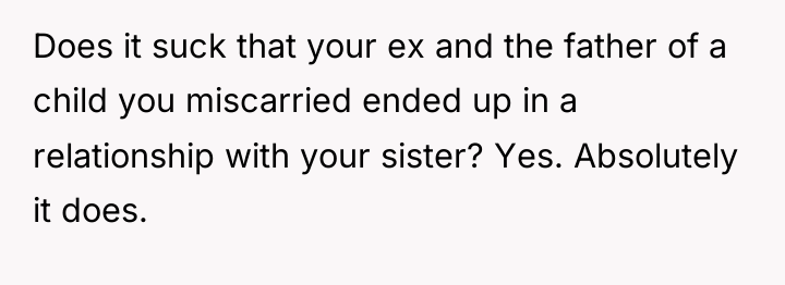 Does it suck that your ex and the father of...