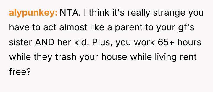 alypunkey NTA. I think it's really strange you have to...