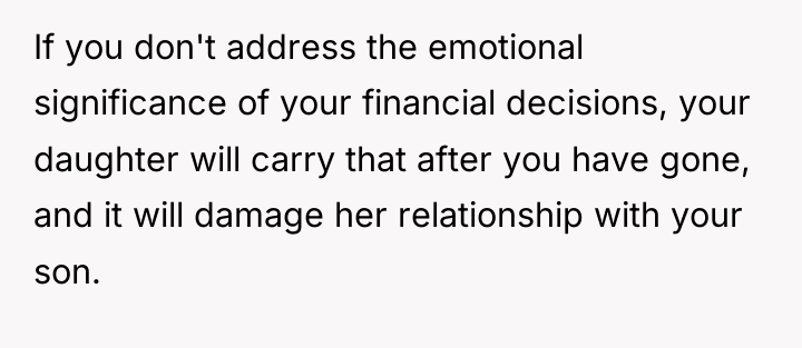 If you don't address the emotional significance of your financial...