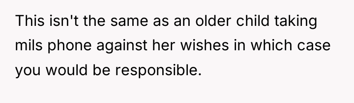 This isn't the same as an older child taking mils...
