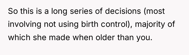 So this is a long series of decisions (most involving...