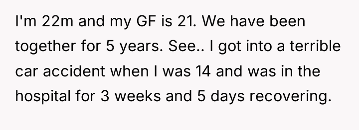 I'm 22m and my GF is 21. We have been...