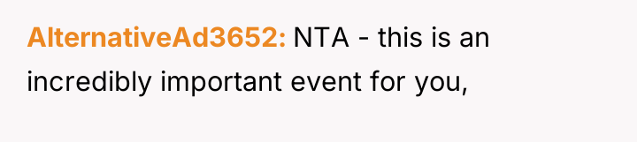 AlternativeAd3652 NTA - this is an incredibly important event for...