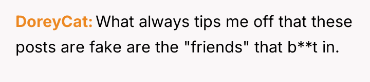 DoreyCat What always tips me off that these posts are...